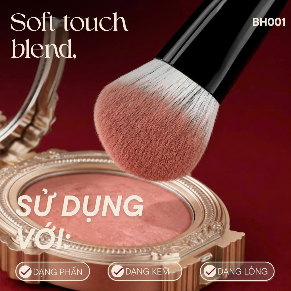Cọ Đánh Má Hồng Kem Và Nền Lỏng BH Cosmetics THUMB FOUNDATION BH001